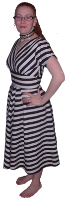 [Stripey 1950's dress]